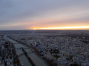 The river as the sun sets