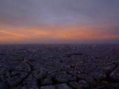 Darkness comes down on the city