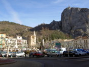 Castellane's picturesque town center