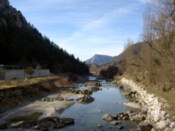 The beautiful river running by Castellane