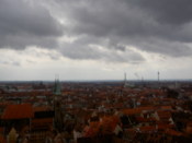 ...with spires puncutring the skyline.