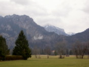 First distant glimpse of Neuschwanstein