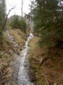 A small stream where I stopped for a break on the way up