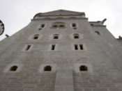 Looking up at the castle