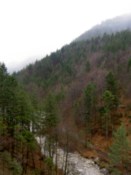 The gorge beneath the bridge