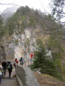 Many people on the bridge