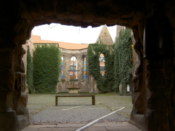 Looking from inside the tower