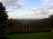 The view from a nearby cafe