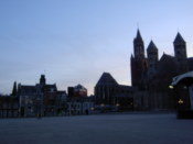 Looking across another square