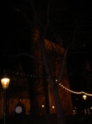 A church by night