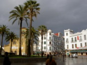 Looking towards a Spanish building