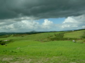 The fertile, green countryside