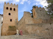 People walking near to the castle