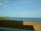 Driving along the coast