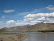 Crossing the Lhasa River