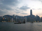 Sunset over Hong Kong Island