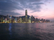 Sunset over Hong Kong Island