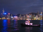Sunset over Hong Kong Island