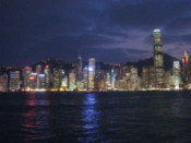 Sunset over Hong Kong Island