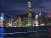 Sunset over Hong Kong Island