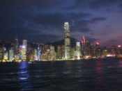 Sunset over Hong Kong Island
