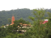 The main pavilion from a distance