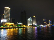 The riverside by night