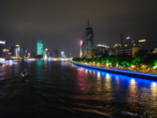 The riverside by night