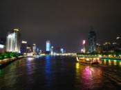 The riverside by night