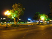 The riverside by night