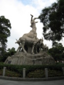 The Five Rams statue