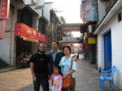 Mr Wu and family, who I met on the train