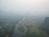 A view from the hot air balloon