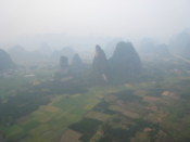 A view from the hot air balloon