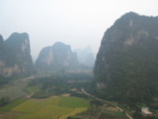 A view from the hot air balloon