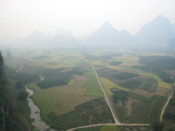 A view from the hot air balloon