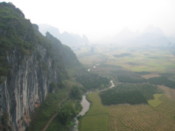A view from the hot air balloon