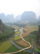 A view from the hot air balloon