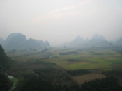 A view from the hot air balloon
