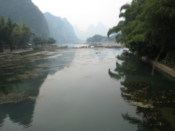 Looking along the river