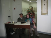 Myself with the artist of the previously shown paintings