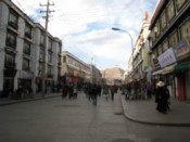 The street my guesthouse was on