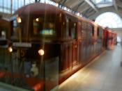 An old London underground train  	
