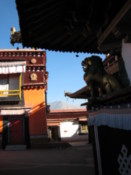 In one of the courtyards