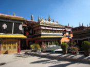 In one of the courtyards