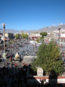View over the square in front of the temple