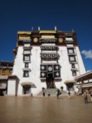 Entering the palace