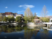 Portola Palace from the park opposite it