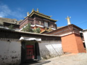 Looking towards a temple
