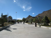 The park opposite the monastery